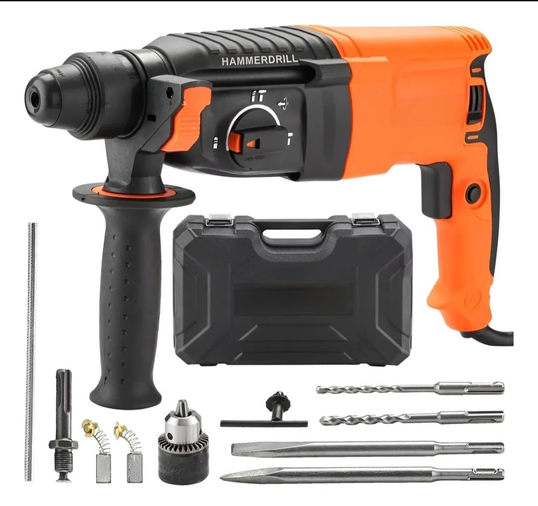 Taladro Cincelador Demoledor 6 KG- 3 Funciones 1600W