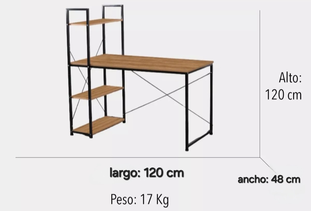 ESCRITORIO 3 REPISAS 