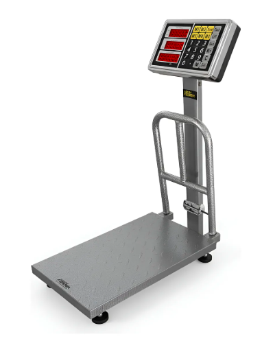 Bascula Industrial Digital Y Plegable De 300kg Plateado